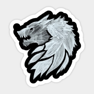 The Fenris WOLF of the old world Sticker